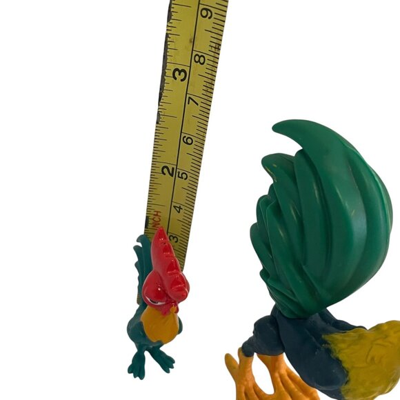 Vintage Colorful Rooster Figurines Set Of 2 Farmhouse Decor Collectibles 3.75" - Picture 5 of 6